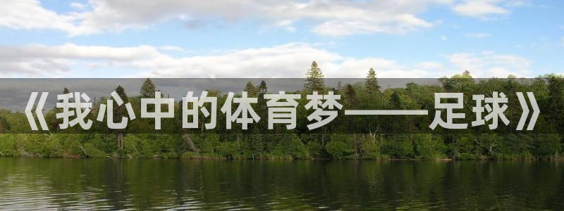3377体育电子：《我心中的体育梦—